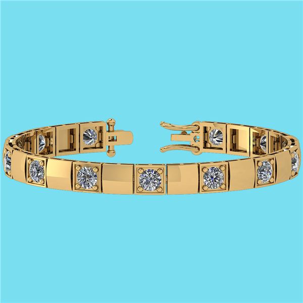 Certified 6.50 Ctw Diamond SI2/I1 Prong Set 14K Yellow