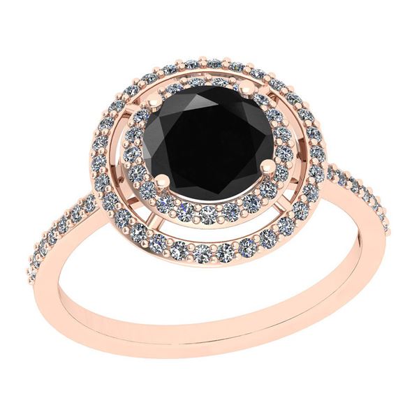 Certified 1.90 Ctw I2/I3 Treated Fancy Black and White