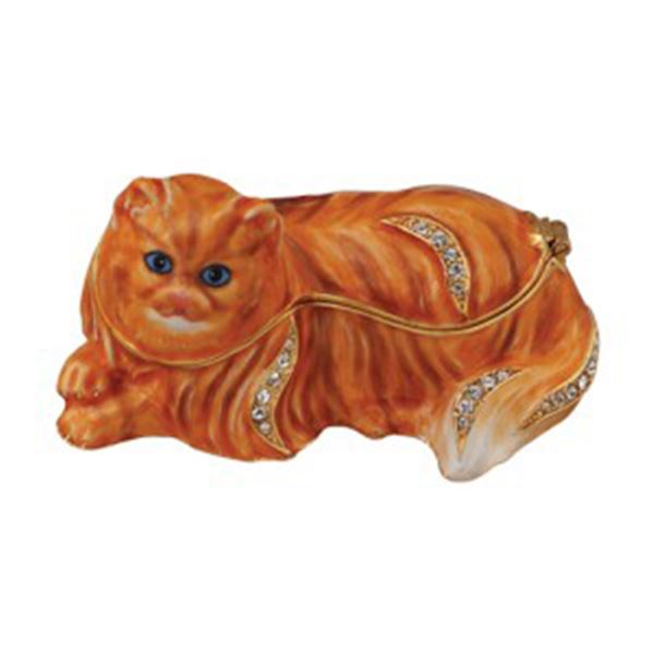 PERSIAN CAT JEWELED BOX