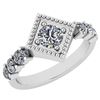 Image 1 : Certified 0.76 Ctw Diamond I1/I2 Vintage Style Engageme