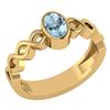 Image 1 : Certified 0.50Ctw Genuine Blue Topaze 114K Yellow Go