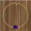 Image 1 : Certified 7.11 Ctw Amethyst And Diamond I2/I3 14K Gold