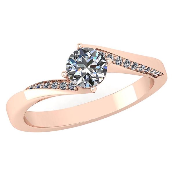 Certified 1.09 Ctw Diamond Halo Ring For Engagement New