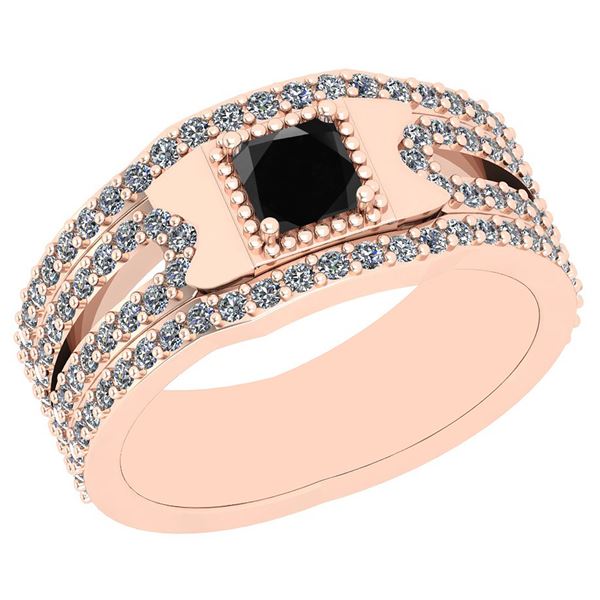 Certified 1.96 Ctw I2/I3 Treated Fancy Black And White