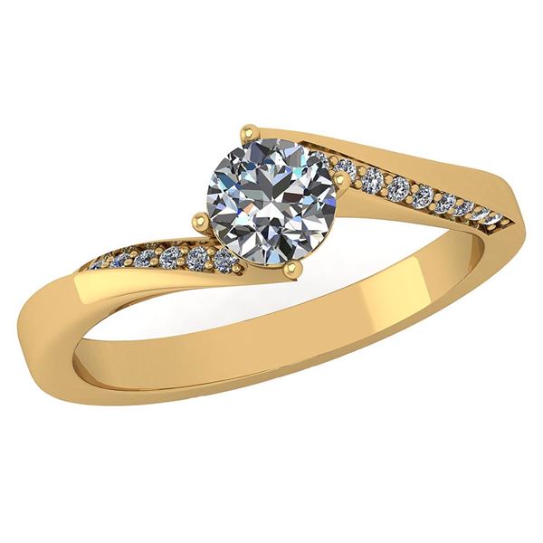 Certified 1.09 Ctw Diamond Halo Ring For Engagement New