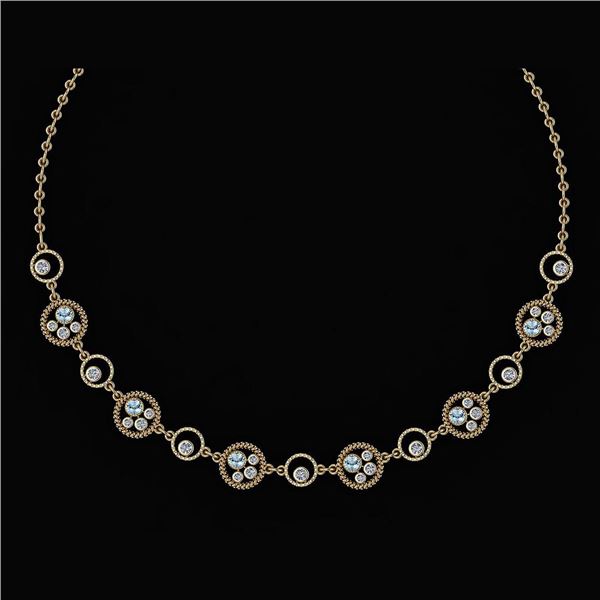 Certified 2.97 Ctw Aquamarine And Diamond VS/SI1 Beauti