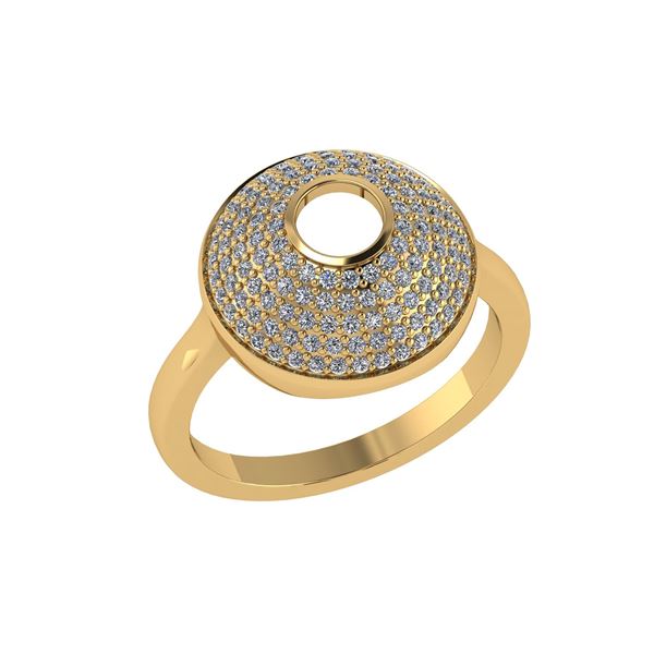 Certified 0.55 Ctw Diamond Engagement /Wedding 14K Yell