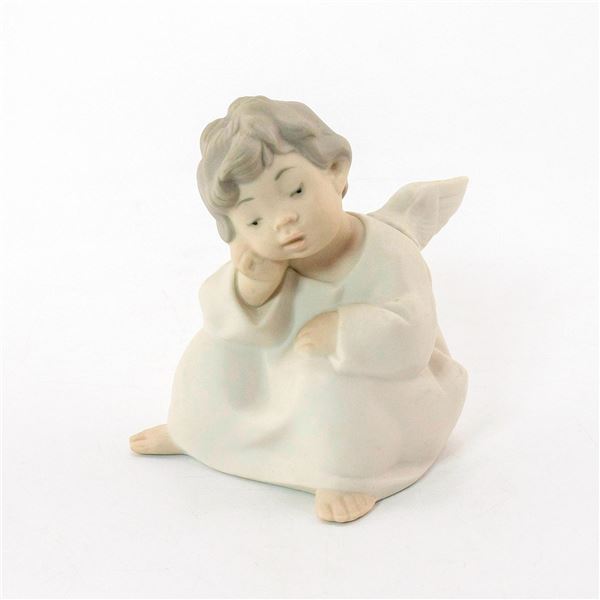 Angel Thinking 1014539 - Lladro Porcelain Figurine