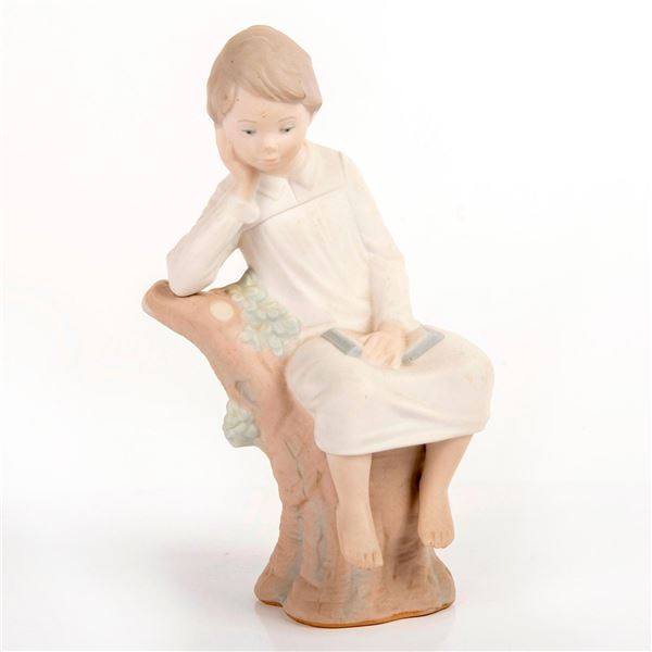 Little Boy Thinking 1014876 - Lladro Porcelain Figurine
