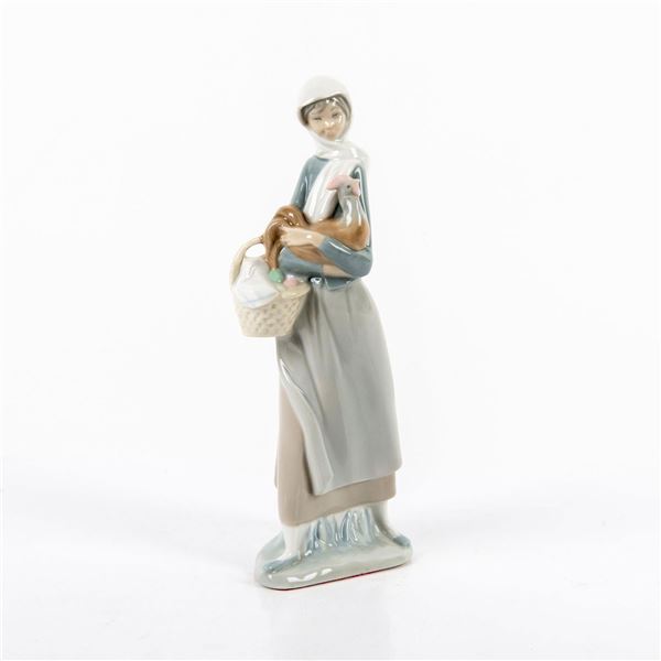 Girl with Cockerel 1004591 - Lladro Porcelain Figurine