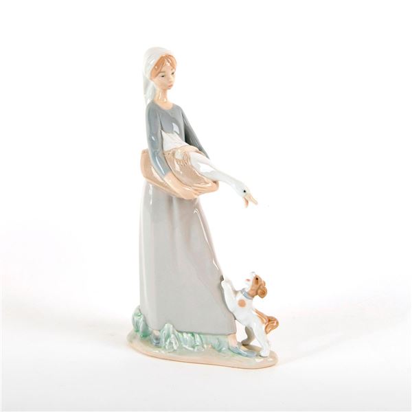 Girl with Goose & Dog 1004866 - Lladro Porcelain Figurine