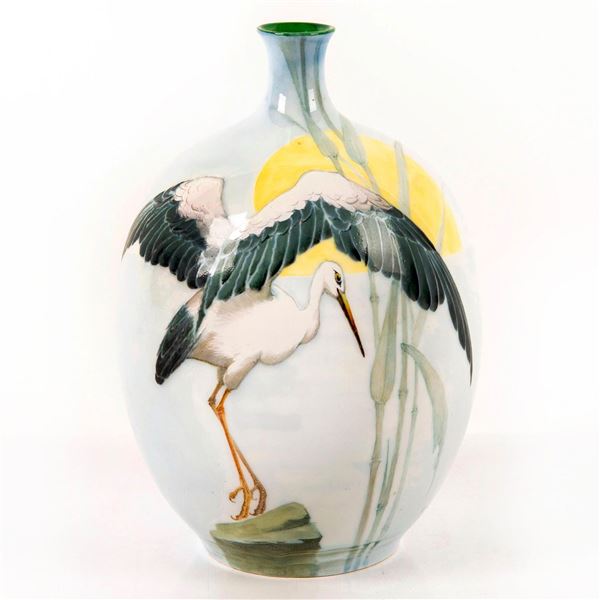 Royal Doulton W G Hodkinson Vase, Crane