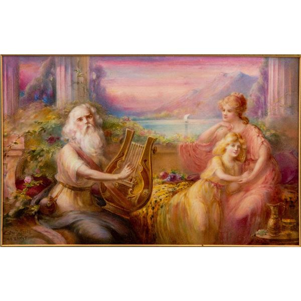 Framed Royal Doulton George White Tile, The Bard