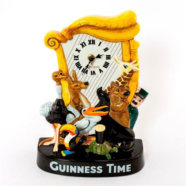 Royal Doulton Guinness Time 250th Anniversary Clock and Pin