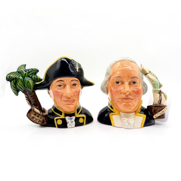 Capt. Bligh and Fletcher Christian D7074 & D7075 (Artist Copy)- Small - Royal Doulton Character Jug