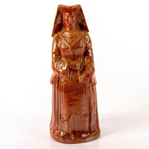 Rare Doulton Lambeth Figural Toby Jug, The Nun