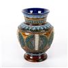 Image 2 : Doulton Lambeth Stoneware Vase with Raised Relief