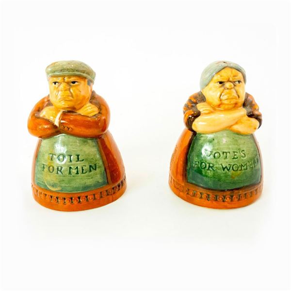 Royal Doulton Salt & Pepper Shakers Votes for Women