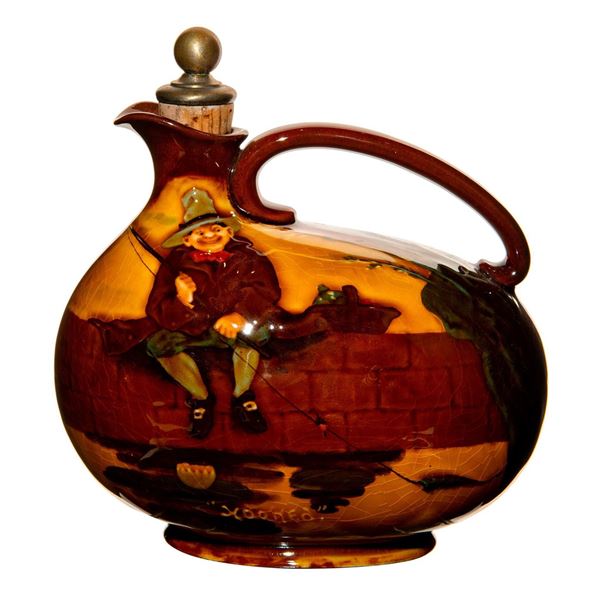 Royal Doulton Whiskey Bottle Hooked Fisherman