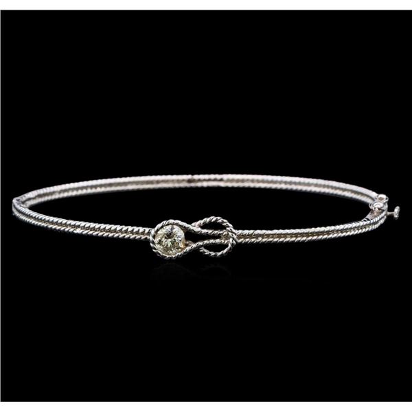 14KT White Gold 0.33 ctw Diamond Bangle Bracelet