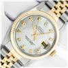 Image 1 : Rolex Mens 2 Tone Mother Of Pearl VS Diamond 36MM Datejust Wristwatch With Rolex