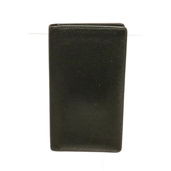 Louis Vuitton Black Leather Long Card Wallet
