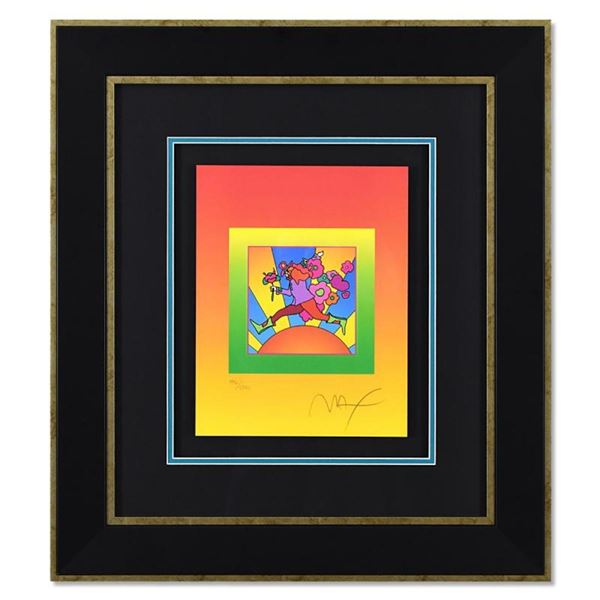 Flower Jumper Over Sunrise on Blends II by Peter Max