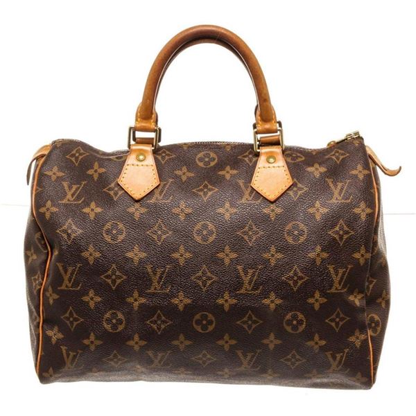 Louis Vuitton Brown Speedy 30cm Satchel Bag