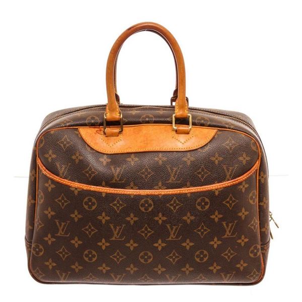 Louis Vuitton Brown Deauville Satchel Bag
