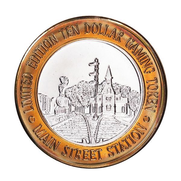 .999 Silver Main Street Station Las Vegas, NV $10 Limited Edition Casino Gaming Token