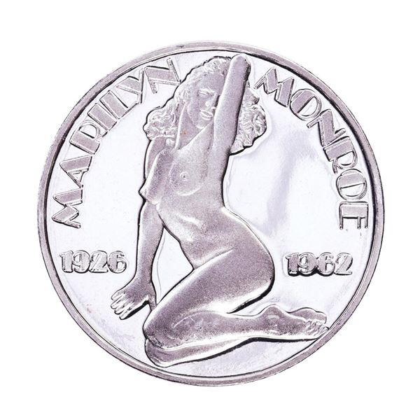 1926-1962 Marilyn Monroe Proof 1oz .999 Fine Silver Round