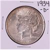 Image 1 : 1934-D $1 Peace Silver Dollar Coin
