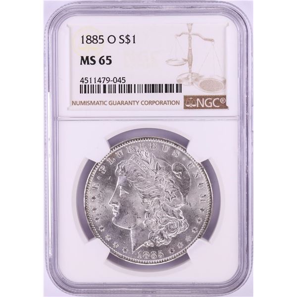 1885-O $1 Morgan Silver Dollar Coin NGC MS65