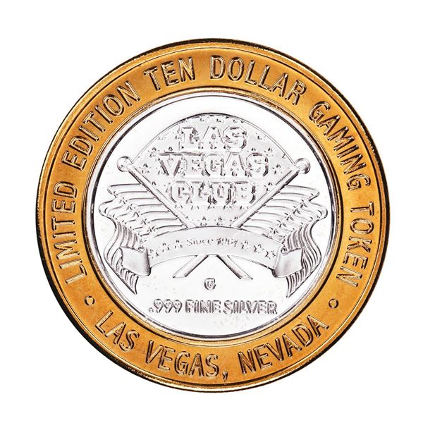 .999 Fine Silver Las Vegas Club $10 Limited Edition Gaming Token