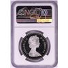 Image 2 : 1981 $1 Proof Trans-Canada Railway Silver Dollar Coin NGC PF 70 Ultra Cameo