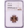 Image 1 : 1957 Proof Lincoln Wheat Cent Coin NGC PF69RD