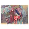 Image 1 : Edwin Salomon "Elephant Family" Limited Edition Serigraph on Paper