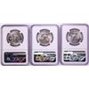 Image 2 : Lot of (3) 1954-D Franklin Half Dollar Coins NGC MS63FBL