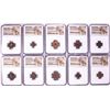 Image 1 : Lot of (10) Ancient Roman Empire Coins NGC Certified
