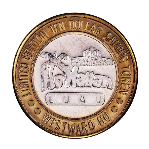 .999 Silver Westward Ho Casino Las Vegas $10 Casino Limited Edition Gaming Token