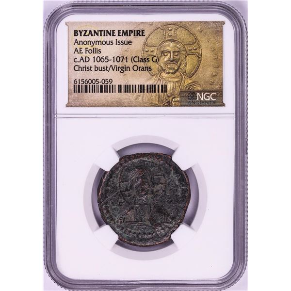 AD 1065-1071 Byzantine Empire AE Follis Ancient Coin NGC Graded
