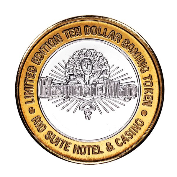 .999 Silver Rio Suite Hotel & Casino Las Vegas $10 Casino Limited Edition Gaming Token