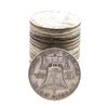 Image 2 : Roll of (20) Mixed Date Franklin Half Dollar Coins