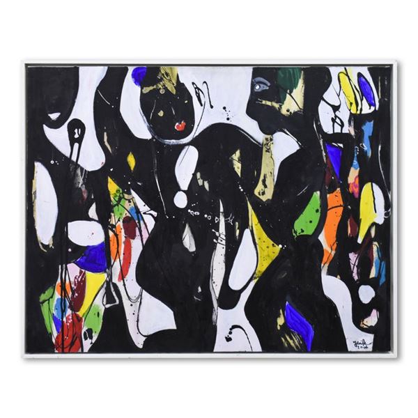 Jenik Cook, "Dance and Song" Framed Original Acrylic Painting on Canvas