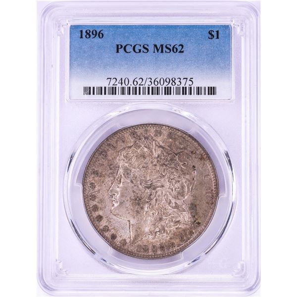 1896 $1 Morgan Silver Dollar Coin NGC MS62