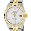 Image 1 : Rolex Men's Two Tone MOP Diamond & Ruby Set Datejust Wristwatch Oyster Perpetual