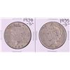 Image 1 : Lot of 1934-S & 1935-S $1 Peace Silver Dollar Coins