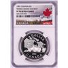 Image 1 : 1981 $1 Proof Trans-Canada Railway Silver Dollar Coin NGC PF 70 Ultra Cameo