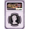 Image 2 : 1981 $1 Proof Trans-Canada Railway Silver Dollar Coin NGC PF 70 Ultra Cameo