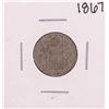 Image 1 : 1867 No Rays Shield Nickel Coin